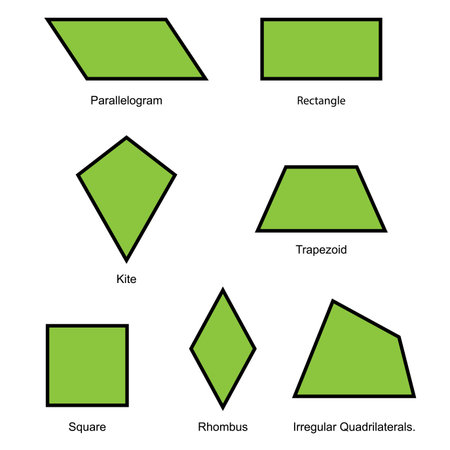 2d shape set isolated on white background vector.illustration eps10のイラスト素材