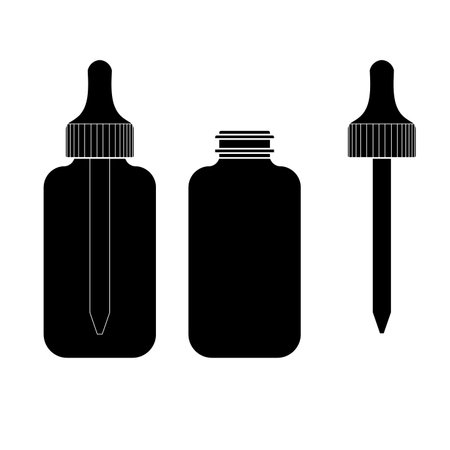Eye Drop Bottle Isolate On White Background vectorのイラスト素材