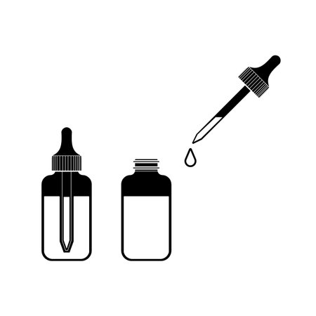 Eye Drop Bottle Isolate On White Background vectorのイラスト素材