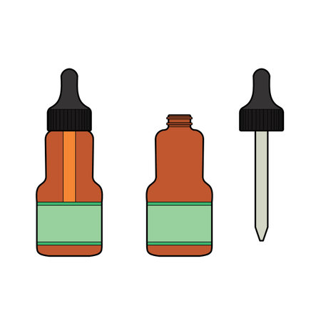 Eye Drop Bottle Isolate On White Backgroundのイラスト素材