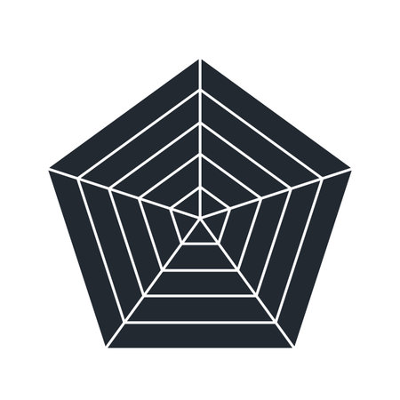 Spider web vector  illustration on white backgroundのイラスト素材