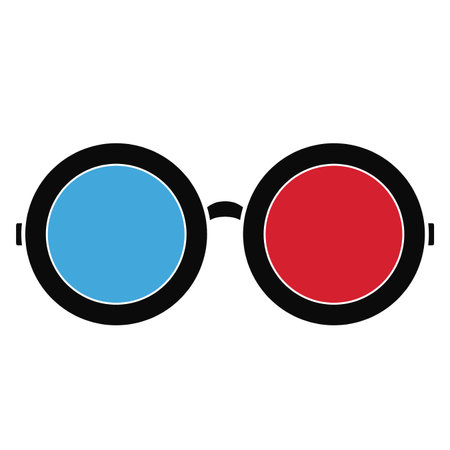3d glasses vector