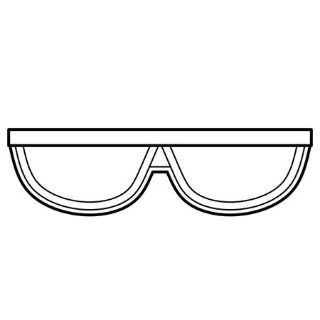 Glasses and sunglasses vectorのイラスト素材