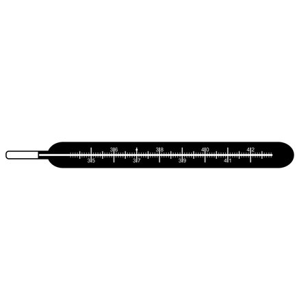 clinical thermometer vector isolated on white backgroundのイラスト素材