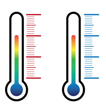thermometer icon on white background vector illustration