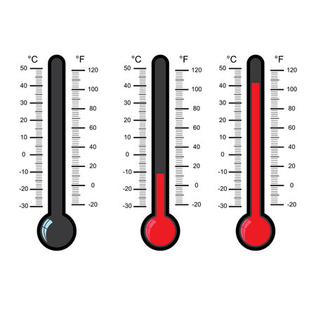 thermometer icon on white background vector illustrationのイラスト素材