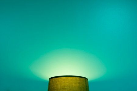 image of lamp and green background