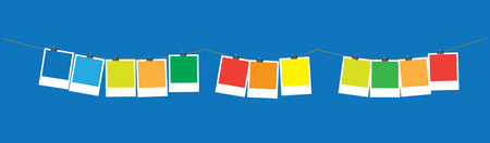 Photo frame on background vector illustration.のイラスト素材