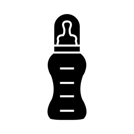 Feeding Bottle or Baby bottle for infants and young children vector illustrationのイラスト素材