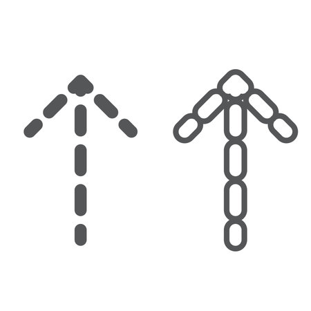 Arrows elegant free style  3d vector on white background and arrow icon illustrationのイラスト素材