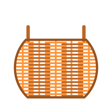 basket icon design Christmas background or Christmas elements isolate on white background vector illustrationのイラスト素材
