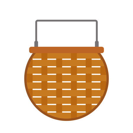 basket icon design Christmas background or Christmas elements isolate on white background vector illustrationのイラスト素材