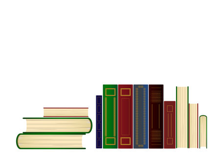 book background book vector on background illustrationのイラスト素材