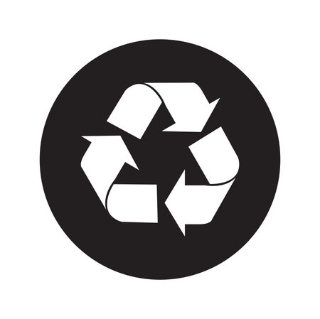 Recycling Symbols Plastic Recycling Symbols  Recycling  icon on white background vectorのイラスト素材