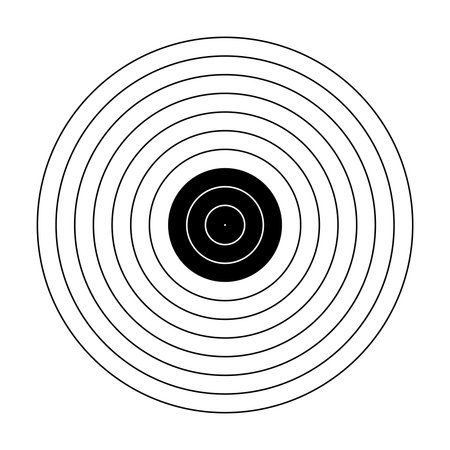 blank arrow  target  blank gun target paper shooting target blank target background target paper shooting on white backgroundのイラスト素材
