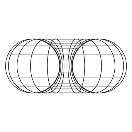 Torus Topology Circle Geometry Mathematics on white background.のイラスト素材