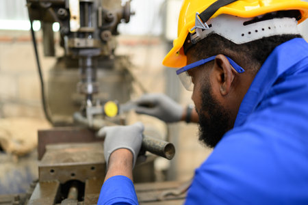 Engineer technician controlling robotic arms on computer laptop