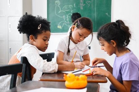 Back to school, Kids education knowledgeの写真素材