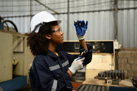 Engineer technician controlling robotic arms on computer laptop