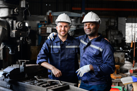 Professional worker of manufacturing plant factoryの写真素材