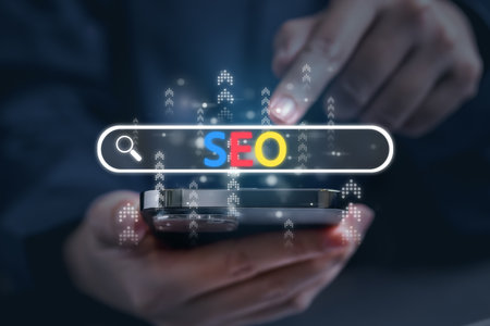 SEO, Search engine optimization ranking, SEO website rankingの写真素材