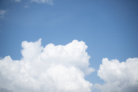 Blue sky background with clouds