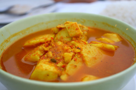 Southern hot and sour soup with fish, Thai cuisineの写真素材