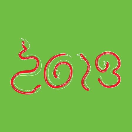 happy new year 2013のイラスト素材