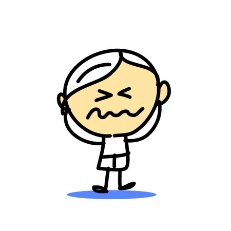 hand drawing cartoon emotions eps10のイラスト素材