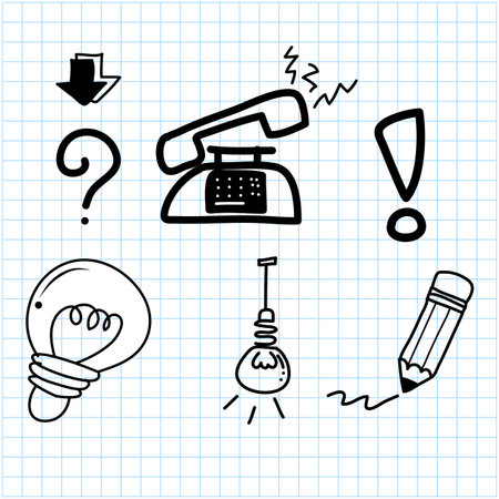 cartoon hand drawing imagination and creativityのイラスト素材