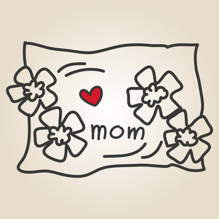 hand drawing cartoon character happy familyのイラスト素材