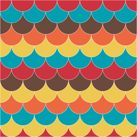 abstract retro geometric seamless pattern for designのイラスト素材