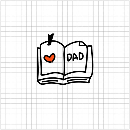 hand drawing cartoon character happy familyのイラスト素材