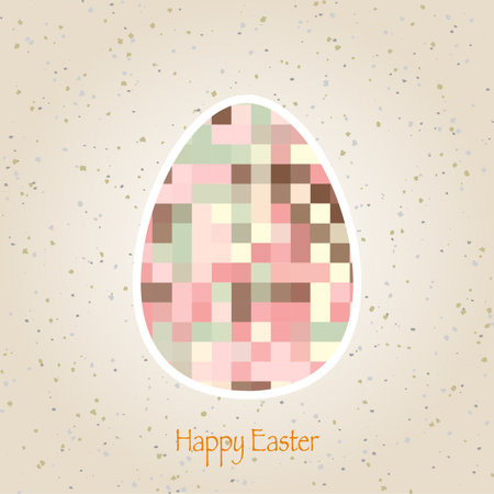 easter eggs retro pattern vectorのイラスト素材