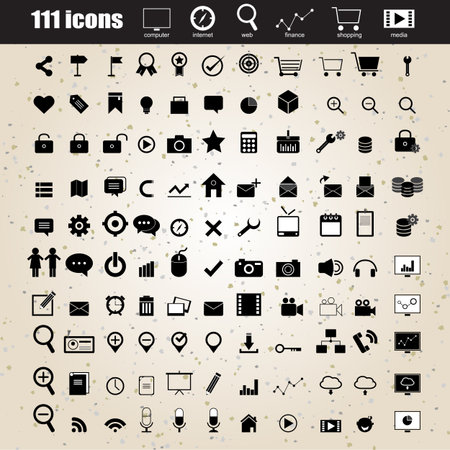 web design icons set vector eps 10 for business, finance and communicationのイラスト素材