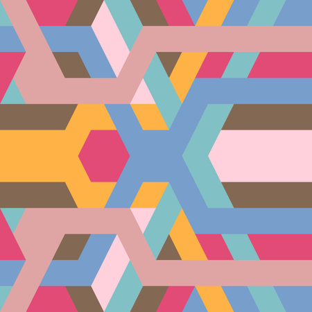 abstract retro geometric pattern for design .