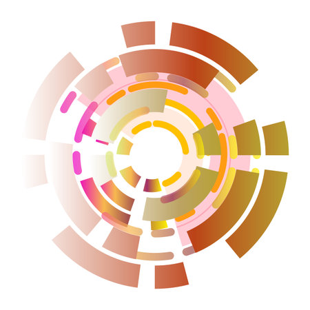 abstract color wheel background design vector のイラスト素材