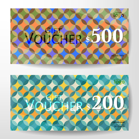 Premium Gift Voucher Graphic Template illustrationのイラスト素材