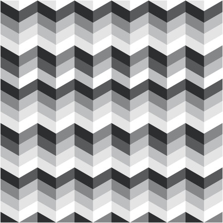 abstract retro geometric pattern black and white color tone illustration for designのイラスト素材