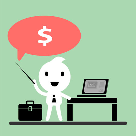 Businessman. Abstract Business concept graphic vector illustrationのイラスト素材