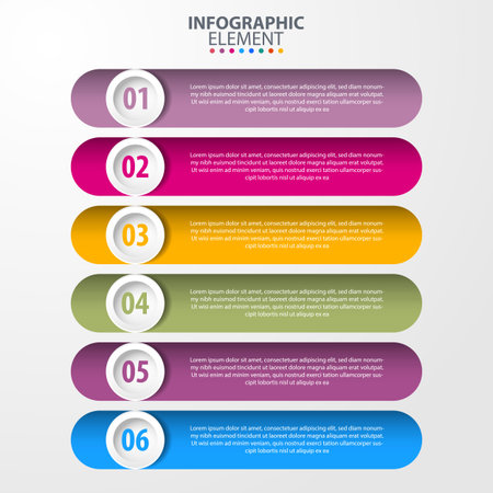 Business Infographics, strategy, timeline, design template illustration. Vector eps10.のイラスト素材
