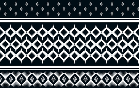 Abstract ethnic geometric seamless pattern vector design illustration for background, wallpaper, art print, textile, cloth design, fabricのイラスト素材