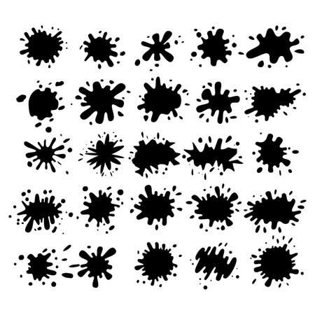 Abstract shape splatter illustration premium vector for graphic, banner, badge, labels, tag. EPS10のイラスト素材