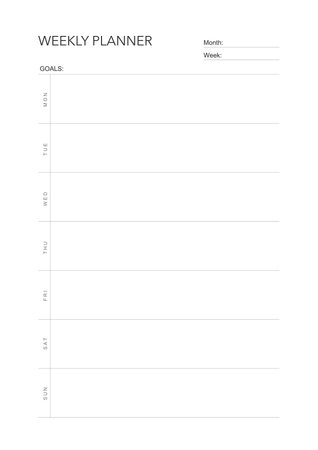 challenge plan, minimalistic daily, weekly planner printable template. habit, workout planning and to do list. printable planner, digital planner. A4 and letter size. Vector template. EPS 10のイラスト素材