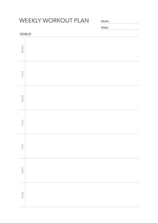 challenge plan, minimalistic daily, weekly planner printable template. habit, workout planning and to do list. printable planner, digital planner. A4 and letter size. Vector template. EPS 10のイラスト素材