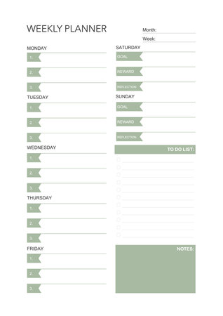 challenge plan, minimalistic daily, weekly planner printable template. habit, workout planning and to do list. printable planner, digital planner. A4 and letter size. Vector template. EPS 10のイラスト素材
