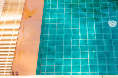 Pool, relax in the resortの写真素材