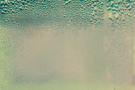 Water drops on the glassの写真素材