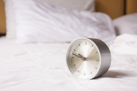 Alarm clock set on the couch