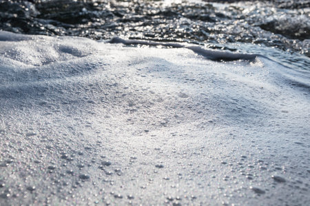 Foam on the waterの写真素材